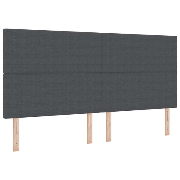vidaXL Headboard Dark Grey 200 cm Cord Fabric