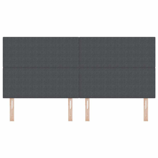 vidaXL Headboard Dark Grey 200 cm Cord Fabric