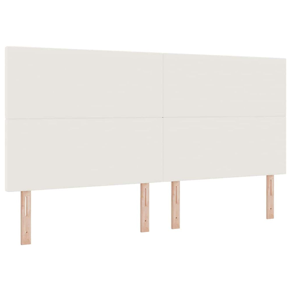 vidaXL Headboard Cream 200 cm Cord Fabric