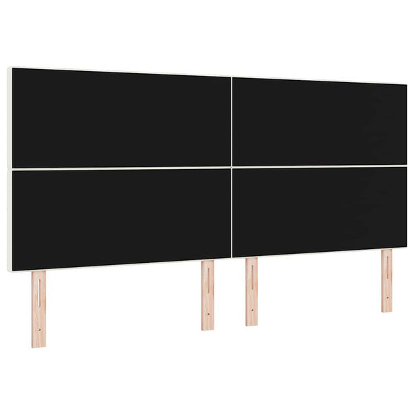 vidaXL Headboard Cream 200 cm Cord Fabric