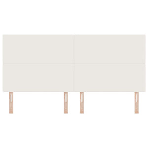 vidaXL Headboard Cream 200 cm Cord Fabric