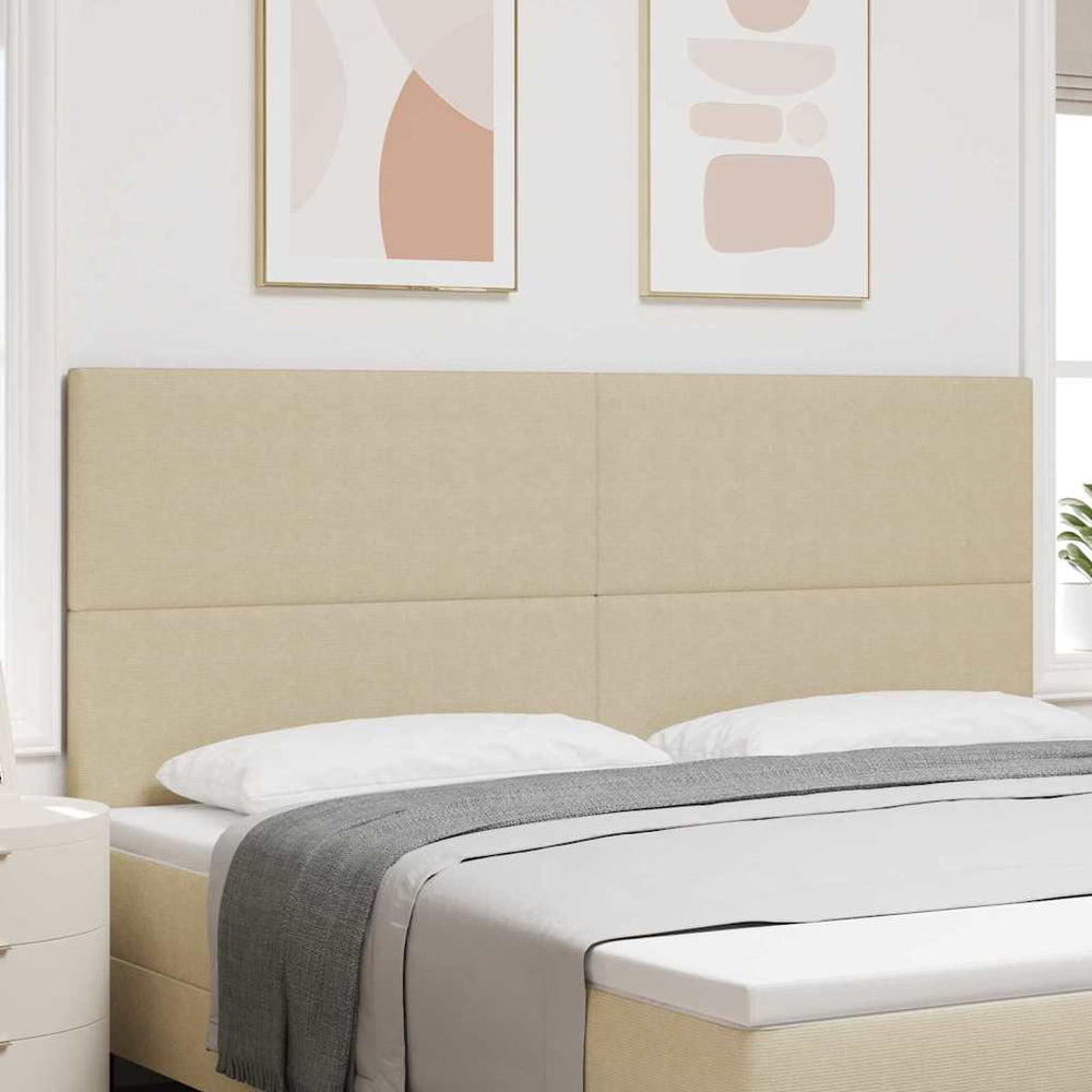 vidaXL Headboard Light Green-Grey 200 cm Corduroy