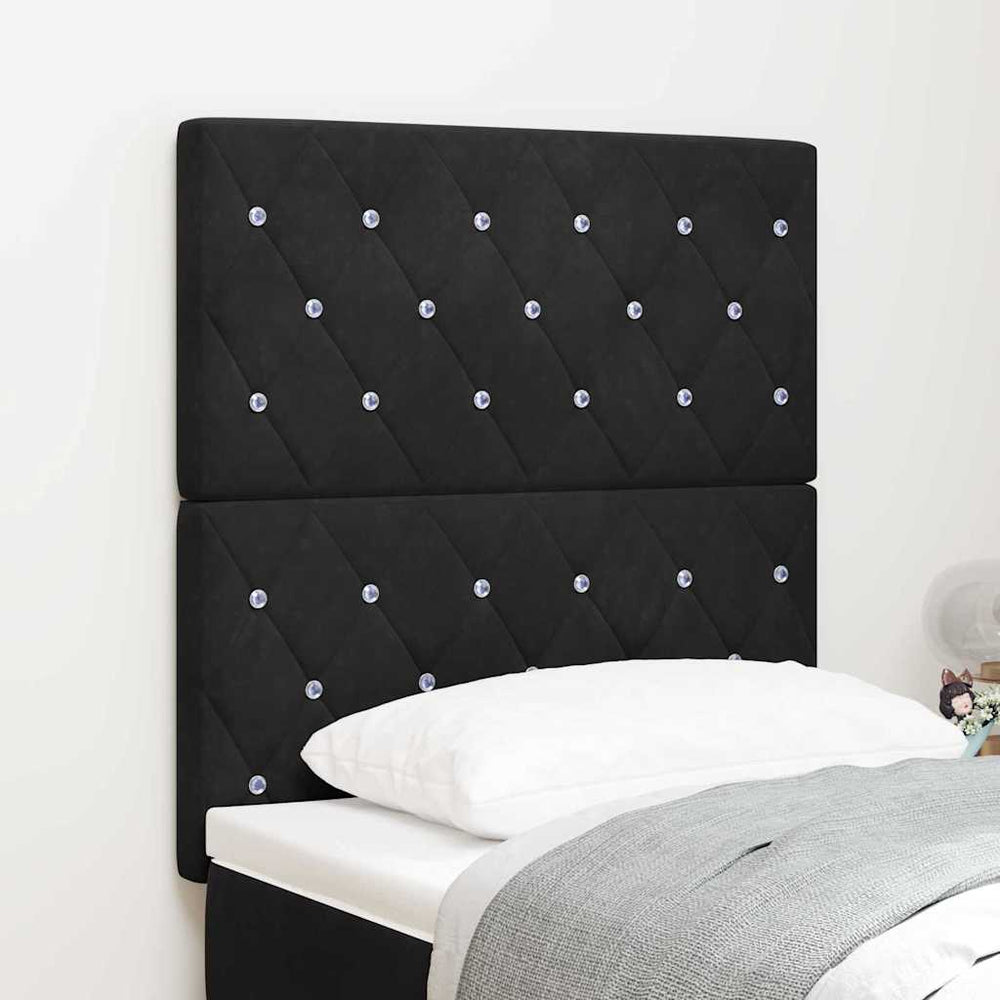 vidaXL Headboard Black 80 cm Velvet