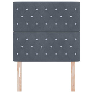 vidaXL Headboard Dark Grey 90 cm Velvet