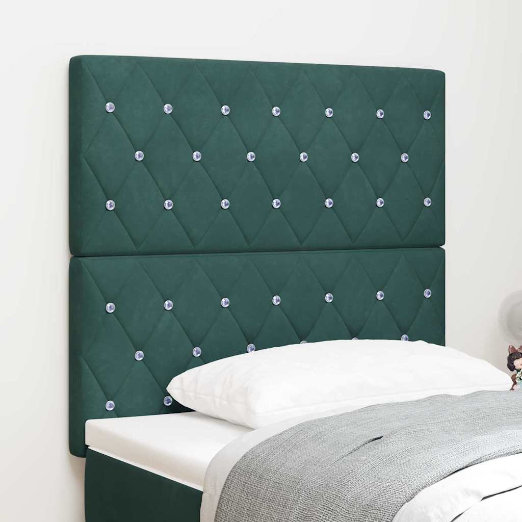 vidaXL Headboard Light Green-Grey 100 cm Velvet