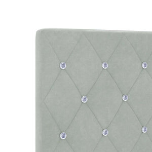 vidaXL Headboard Light Gray 160 cm Velvet