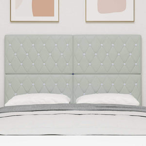 vidaXL Headboard Light Gray 160 cm Velvet