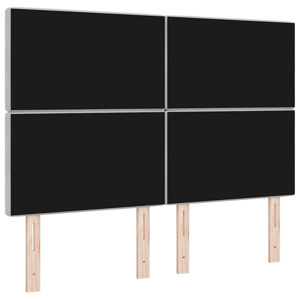 vidaXL Headboard Light Gray 160 cm Velvet
