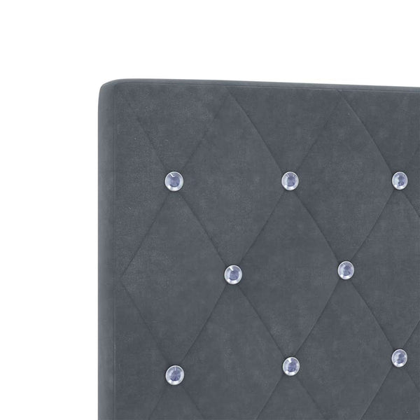 vidaXL Headboard Dark Grey 160 cm Velvet