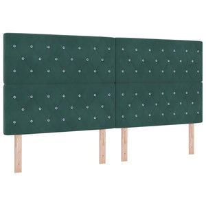 vidaXL Headboard Dark Green 200 cm Velvet