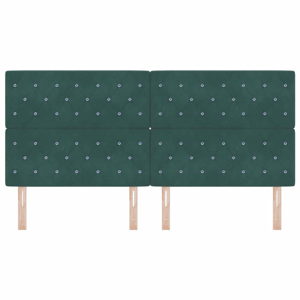 vidaXL Headboard Dark Green 200 cm Velvet