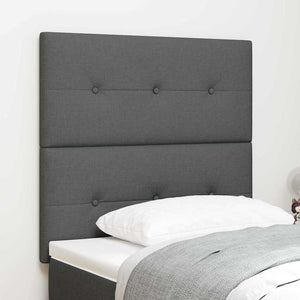 vidaXL Height-Adjustable Headboard Dark Grey 80 cm Fabric