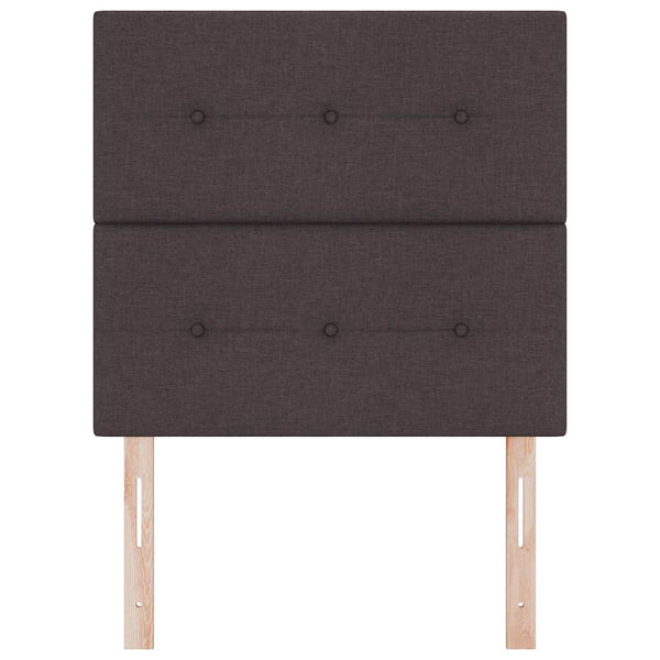 vidaXL Adjustable Headboard Dark Brown 80 cm Fabric