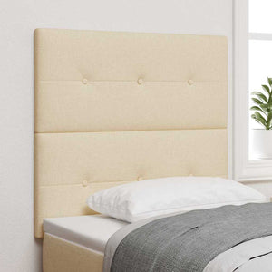 vidaXL Height-Adjustable Headboard Cream 80 cm Fabric