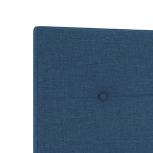 vidaXL Height-Adjustable Headboard with Headboard Blue 80 cm Fabric