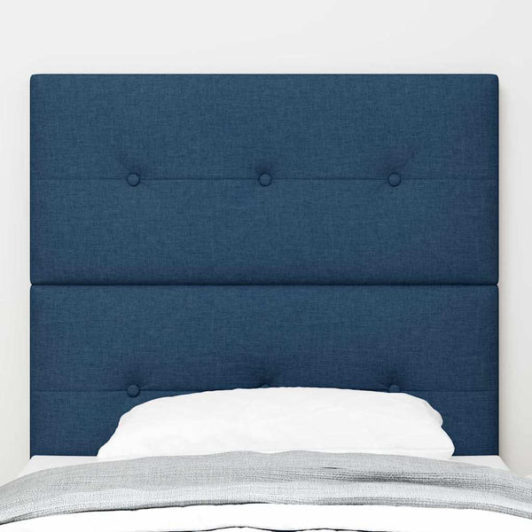 vidaXL Height-Adjustable Headboard with Headboard Blue 80 cm Fabric