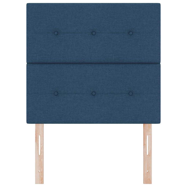 vidaXL Height-Adjustable Headboard with Headboard Blue 80 cm Fabric