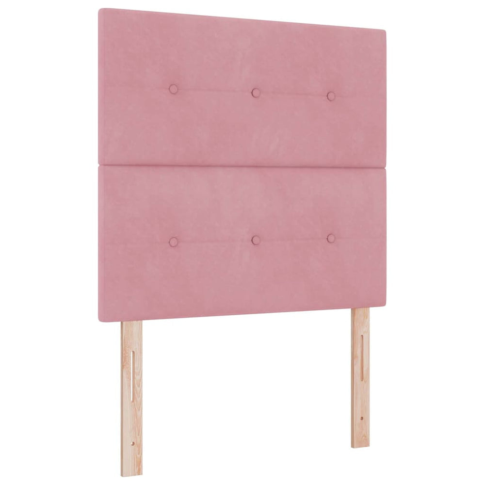 vidaXL Headboard Pink 80 cm Velvet