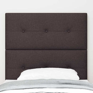 vidaXL Height-Adjustable Headboard Dark Brown 90 cm Fabric