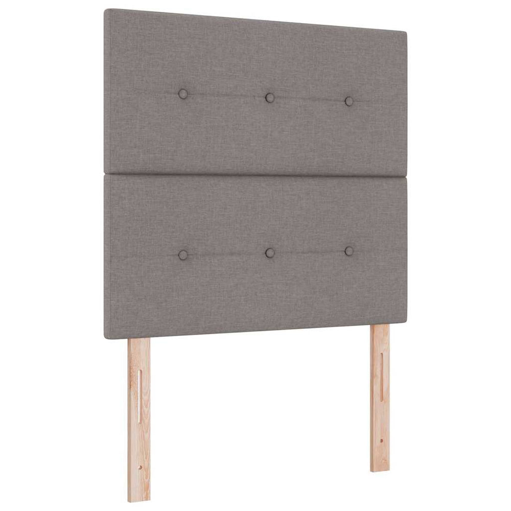 vidaXL Height-Adjustable Headboard with Headboard Taupe 90 cm Fabric