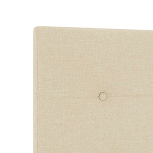 vidaXL Height-Adjustable Headboard Cream 90 cm Fabric