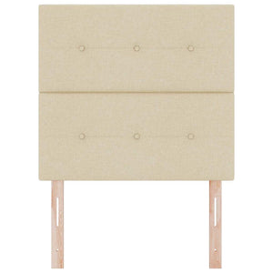 vidaXL Height-Adjustable Headboard Cream 90 cm Fabric