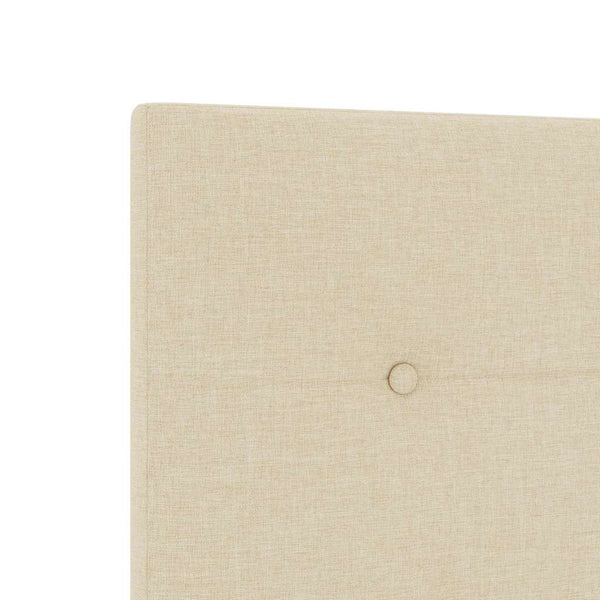 vidaXL Height-Adjustable Headboard with Headboard Cream 100 cm Fabric
