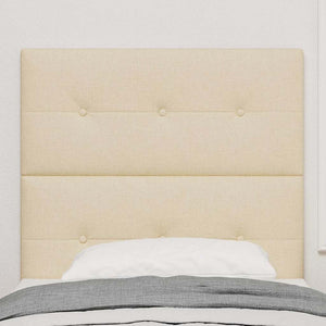 vidaXL Height-Adjustable Headboard with Headboard Cream 100 cm Fabric