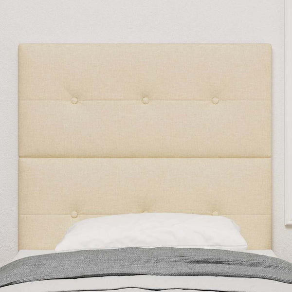 vidaXL Height-Adjustable Headboard with Headboard Cream 100 cm Fabric