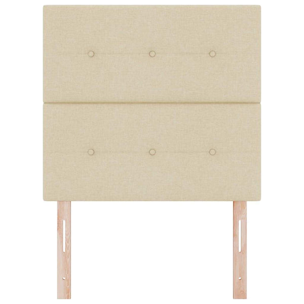 vidaXL Height-Adjustable Headboard with Headboard Cream 100 cm Fabric