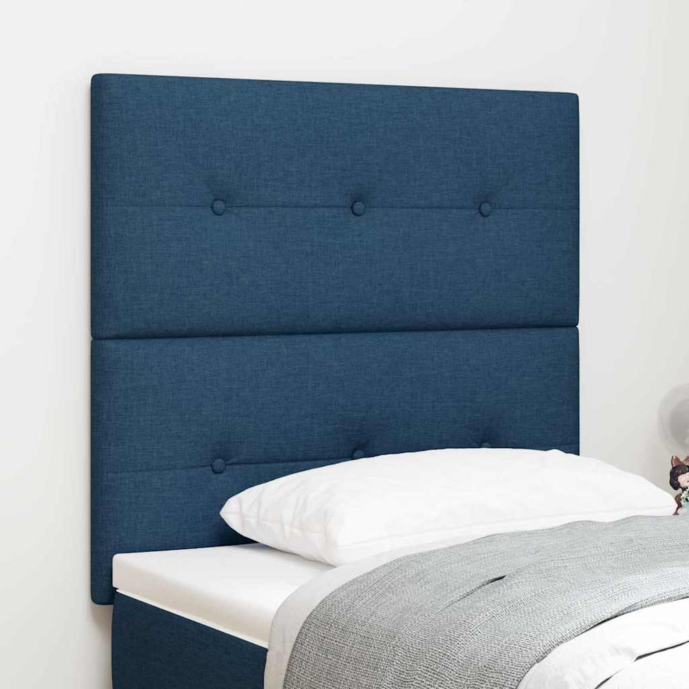 vidaXL Adjustable Headboard with Headboard Blue 100 cm Fabric