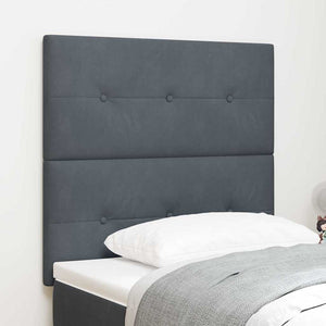 vidaXL Headboard Dark Grey 100 cm Velvet