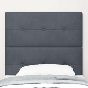 vidaXL Headboard Dark Grey 100 cm Velvet