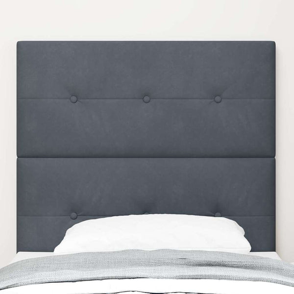 vidaXL Headboard Dark Grey 100 cm Velvet