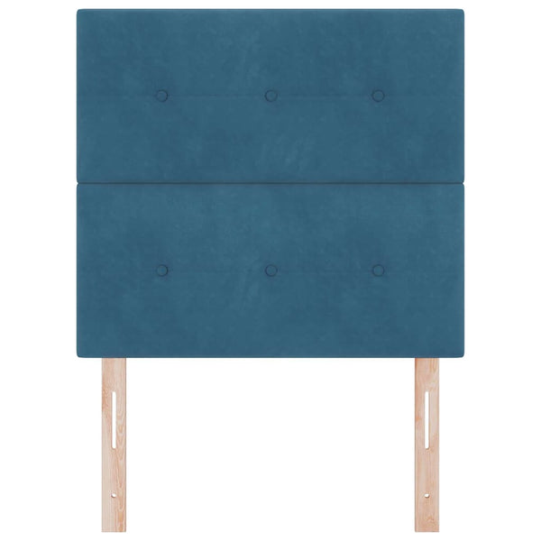 vidaXL Headboard Dark Blue 100 cm Velvet