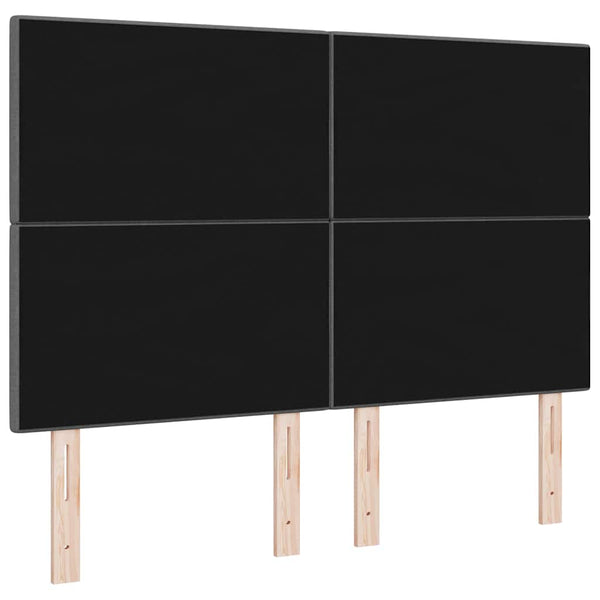 vidaXL Height-Adjustable Headboard Dark Grey 144 cm Fabric