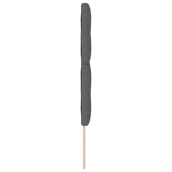 vidaXL Height-Adjustable Headboard Dark Grey 144 cm Fabric