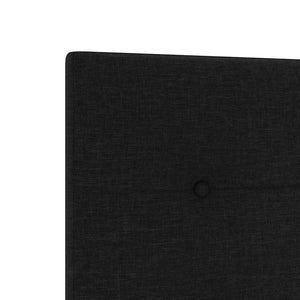 vidaXL Adjustable Headboard with Headboard Black 144 cm Fabric