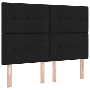 vidaXL Adjustable Headboard with Headboard Black 144 cm Fabric
