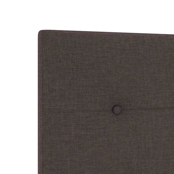vidaXL Adjustable Headboard Dark Brown 144 cm Fabric