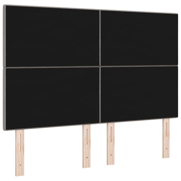 vidaXL Adjustable Headboard with Headboard Taupe 144 cm Fabric