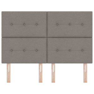 vidaXL Adjustable Headboard with Headboard Taupe 144 cm Fabric