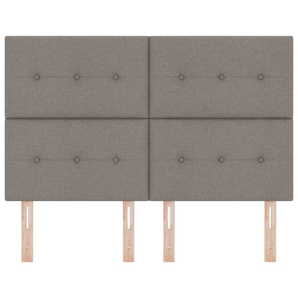 vidaXL Adjustable Headboard with Headboard Taupe 144 cm Fabric
