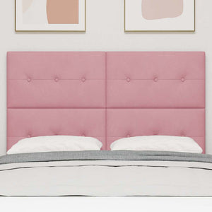 vidaXL Headboard Pink 144 cm Velvet
