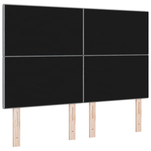 vidaXL Adjustable Headboard with Headboard Light Grey 160 cm Fabric