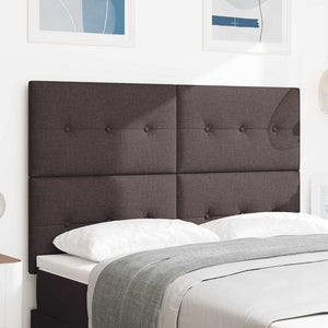 vidaXL Adjustable Headboard Dark Brown 160 cm Fabric