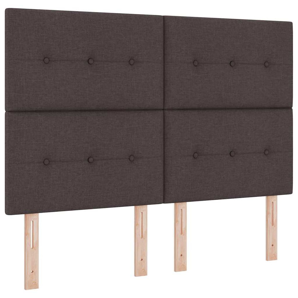 vidaXL Adjustable Headboard Dark Brown 160 cm Fabric