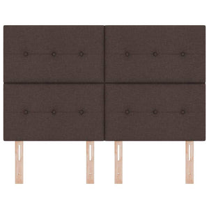 vidaXL Adjustable Headboard Dark Brown 160 cm Fabric