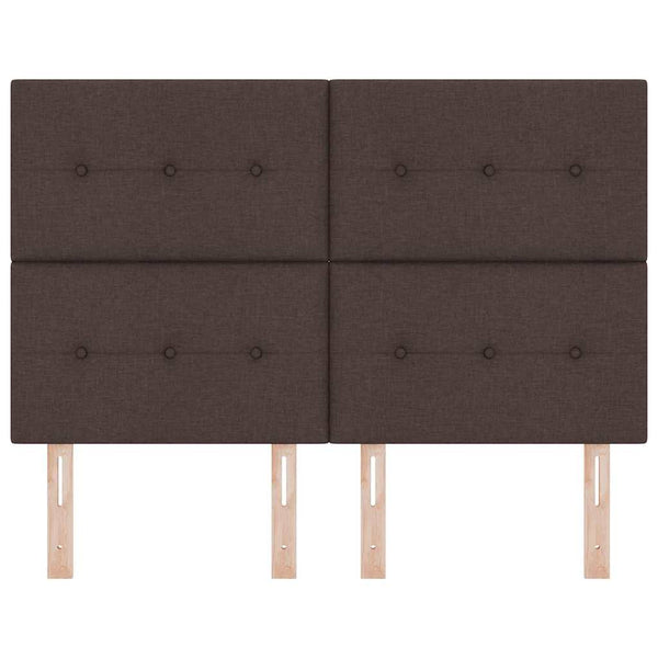 vidaXL Adjustable Headboard Dark Brown 160 cm Fabric