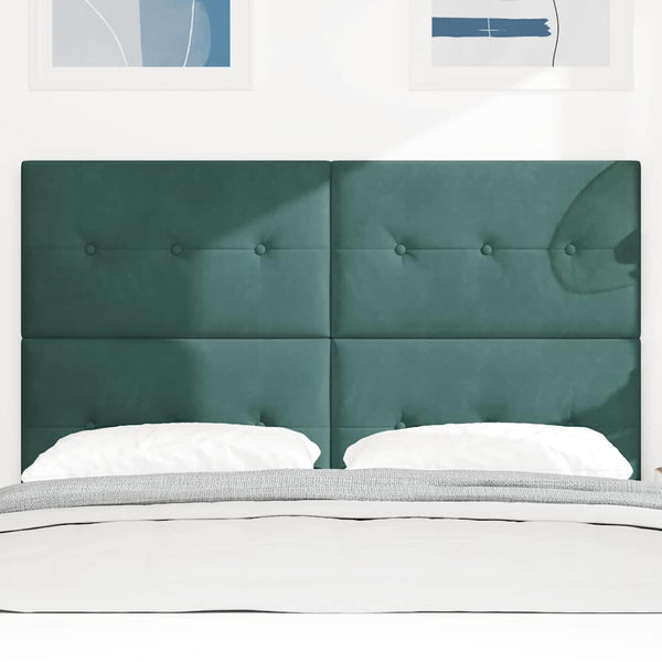 vidaXL Headboard Dark Green 160 cm Velvet